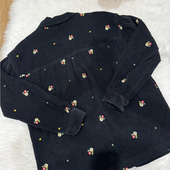 VANS corduroy floral button down women’s size small EUC - Picture 4 of 7